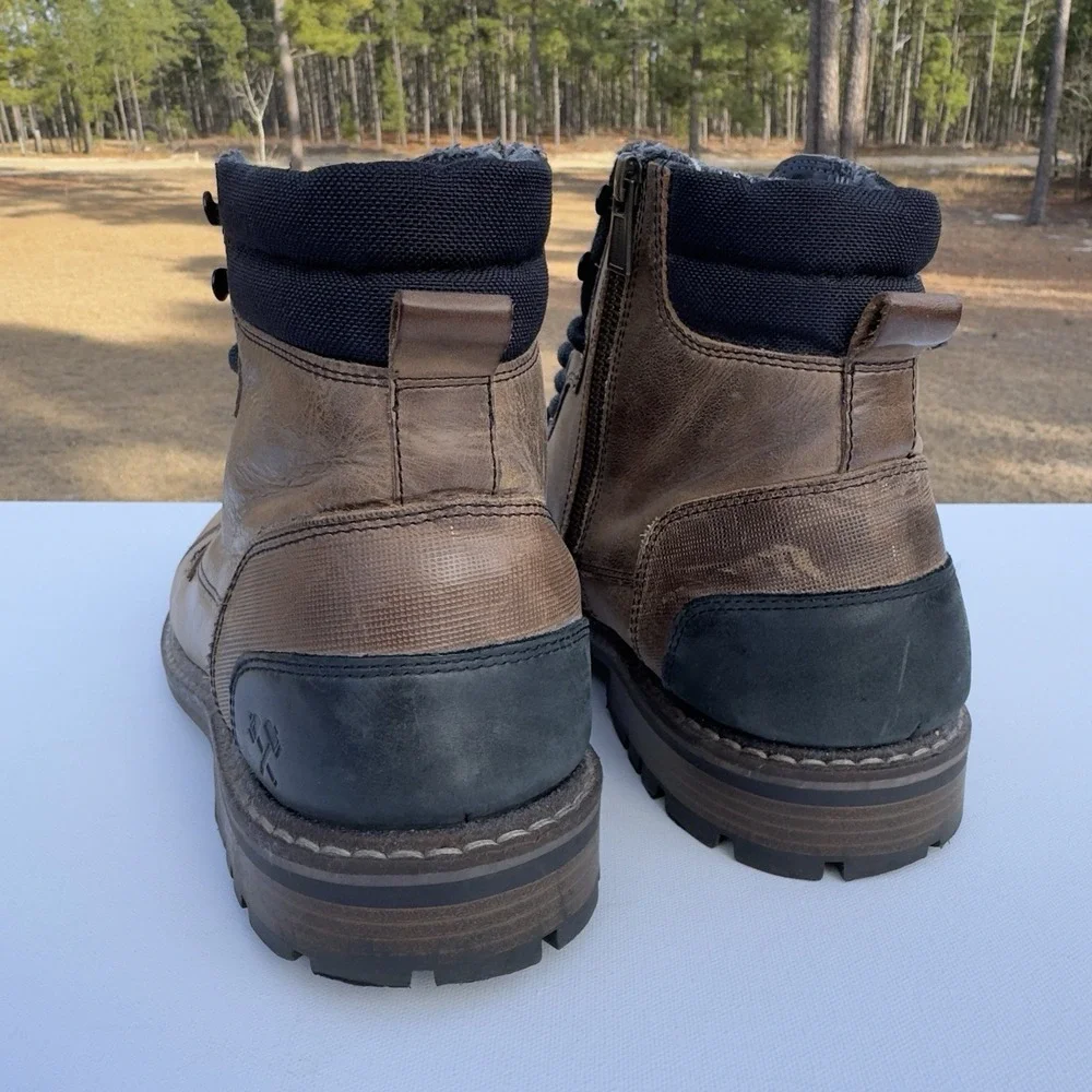 Outpost Maker Boots Men's Size 12‎ Espresso Lucas Leather Brown Lace up Flannel